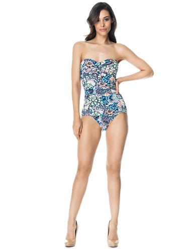 Bleu By Rod Beattie Floral One-piece Swim Suit