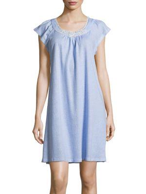 Miss Elaine Plus Flutter Sleeve Night Dress