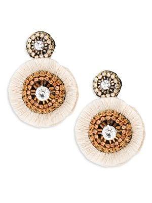 Design Lab Round Fringe Drop Earrings