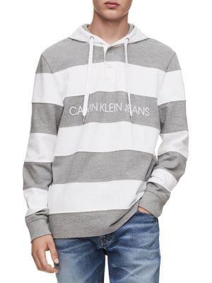 Calvin Klein Jeans Colorblock Snap Hoodie