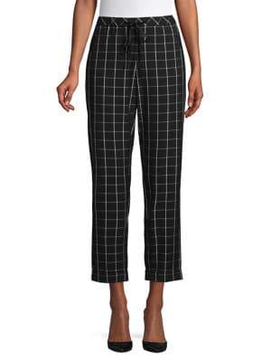 Karl Lagerfeld Paris Windowpane Cuff Trousers