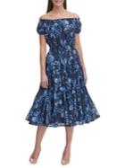 Tommy Hilfiger Off-the-shoulder Monaco Midi Dress