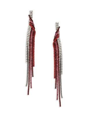 Design Lab Twist Fringe Earrings