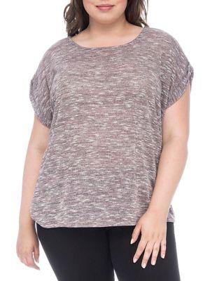 Plus Bobeau Mia Sweater Knit Tee