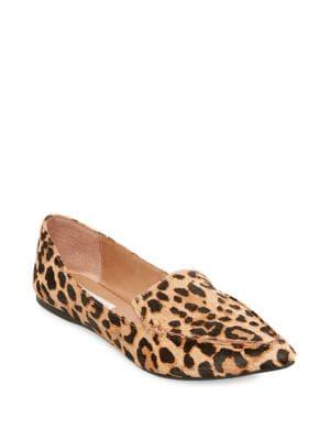 Steve Madden Feather Calf Hair Loafers