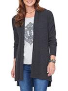 Democracy Knit Open Front Cardigan