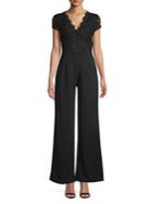 Quiz Scalloped Lace Palazzo Jumpsuit