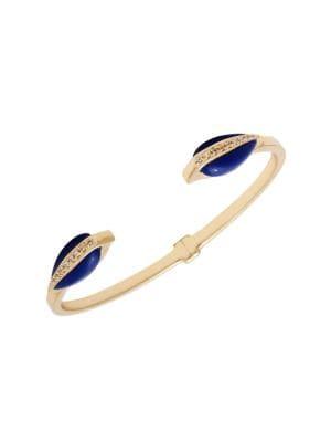 Sole Society Spring Waters Crystal Hinged Cuff Bracelet