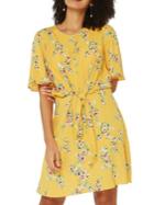 Dorothy Perkins Floral Tie-front Fit-&-flare Dress