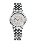 88 Rue Du Rhone Ladies' Stainless Steel Watch With Mother Of Pearl Rosette Dial