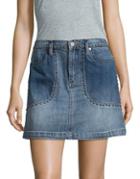 Blanknyc Stud Cotton Mini Skirt