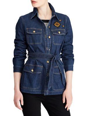 Lauren Ralph Lauren Bullion-patch Denim Jacket