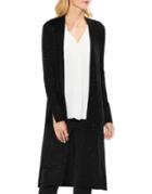 Vince Camuto Speckled Open Front Maxi Cardigan