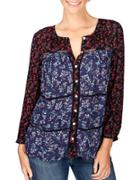 Lucky Brand Floral Printed Top