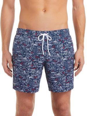 Lacoste Logo-print Swim Trunks