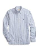 Brooks Brothers Red Fleece Yarn-dyed Stripe Button-down Shirt