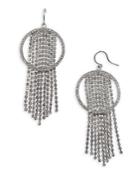Cristabelle Crystal Fringe-hoop Earrings