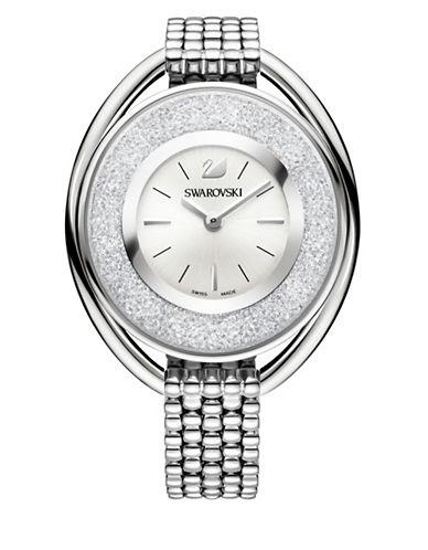 Swarovski Crystalline Stainless Steel Oval Bracelet Watch