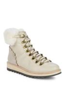 Kate Spade New York Maira Leather And Faux Fur Hiking Booties