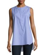 Vince Camuto Striped Colorblocked Top
