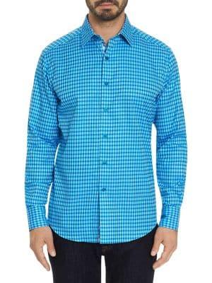 Robert Graham Conlan Dobby Check Button-down Shirt