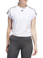 Adidas 3-stripes Tie-hem Tee