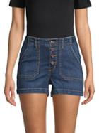 Kensie Jeans Stretch High-rise Shorts