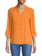 Dorothy Perkins Long-sleeve V-neck Shirt
