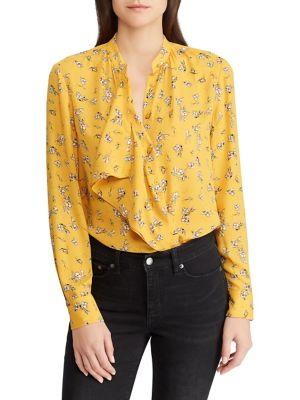 Lauren Ralph Lauren Floral Georgette Top