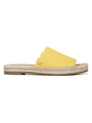 Sam Edelman Andy Leather Espadrille Slides