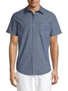 Calvin Klein Jeans Double Grid Striped Short Sleeve Shirt