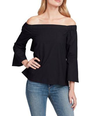 Jessica Simpson Pauline Cotton Off-the-shoulder Top