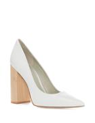 1.state Valencia Leather Block Heel Pumps