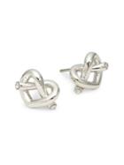 Kate Spade New York Sterling Silver & Crystal Stud Knot Earrings