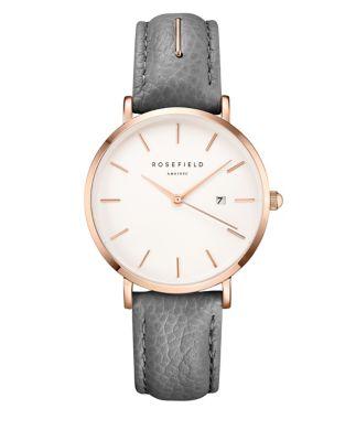 Rosefield The September Issue Leather-strap Watch