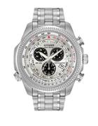 Citizen Mens Eco-drive Stainless-steel Alarm Chronograph Watch