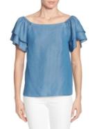 Catherine Catherine Malandrino Rochelle Tiered Short-sleeve Top