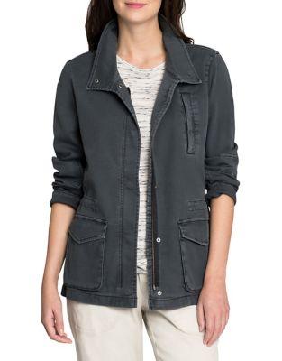 Nic+zoe Plus Modern Denim Utility Jacket