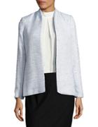 Calvin Klein Petite Tweed Long Sleeve Jacket