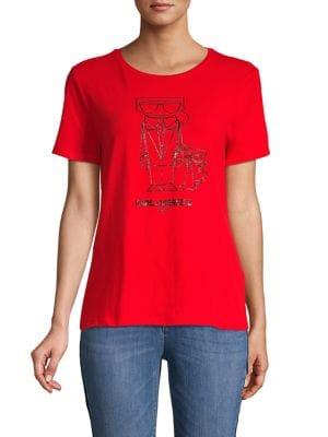 Karl Lagerfeld Paris Karl & Choupette Graphic T-shirt
