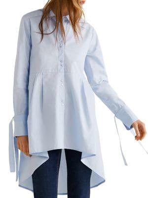 Mango Mona Cotton Button-down Shirt