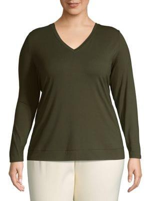 Rachel Rachel Roy Plus Back Zipper Tee