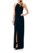 Laundry By Shelli Segal Matte Jersey Sleeveless Gown