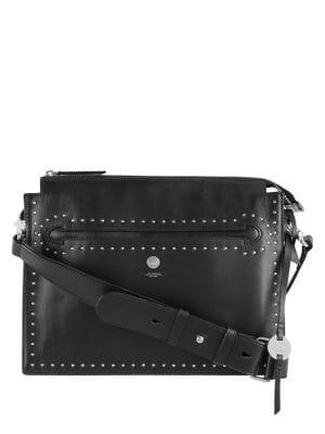 Lodis Pismo Stud Rfid Dalia Large Accordion Leather Crossbody Bag