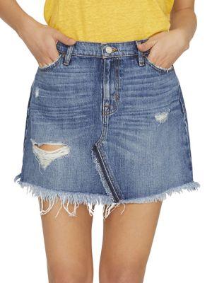 Sanctuary Sunny Distressed Denim Mini Skirt