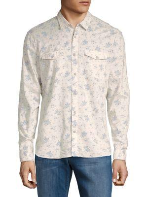 John Varvatos Star U.s.a. Floral Button Front Shirt