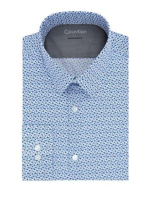 Calvin Klein Extra Slim-fit Printed Dress Shirt