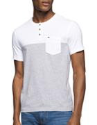 Calvin Klein Jeans Short Sleeve Colorblock Henley Shirt