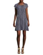 Michael Michael Kors Petite Printed A-line Dress