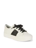 Dv By Dolce Vita Two-tone Leather Low Top Sneakers